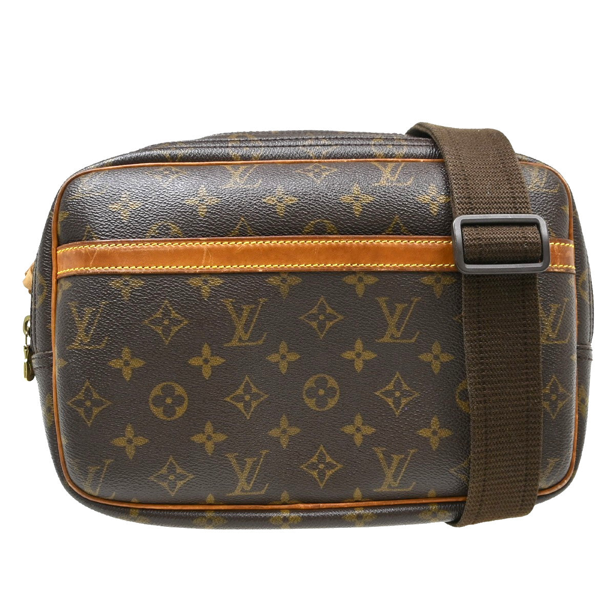Louis Vuitton Reporter Bag Monogram Canvas Brown Canvas Shoulder Bag Bag (Authentic Pre-Loved)
