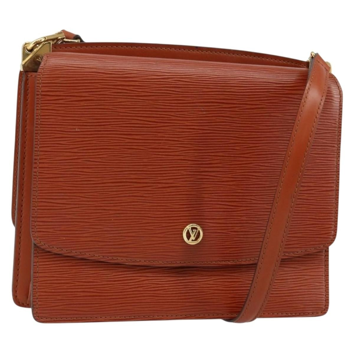 Louis Vuitton Grenelle Shoulder Bag Epi Leather Brown Leather Shoulder Bag Bag (Pre-Loved)