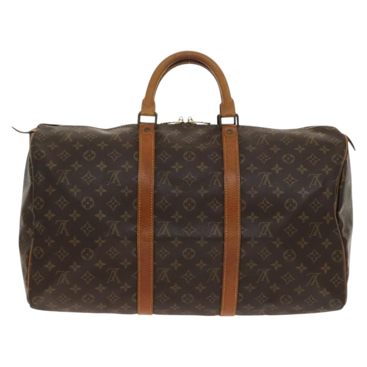 Louis Vuitton Louis Vuitton Keepall Bag Monogram Canvas Brown Canvas Travel Bag Bag (Pre-Loved)