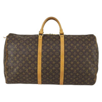 Louis Vuitton Keepall Bag Monogram Canvas Brown Canvas Travel Bag Bag (Authentic Pre-Loved)