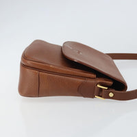 Burberry Vintage Shoulder Bag Leather Brown Leather Shoulder Bag Bag (Authentic Pre-Loved)