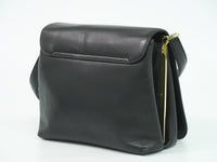 Salvatore Ferragamo Vintage Shoulder Bag Leather Black Leather Shoulder Bag Bag (Pre-Loved)