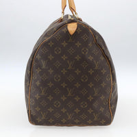 Louis Vuitton Keepall Bag Monogram Canvas Brown Canvas Travel Bag Bag (Pre-Loved)