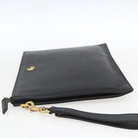Gucci Gg Marmont Pouch Leather Black Leather Clutche & Pouche Bag (Authentic Pre-Loved)
