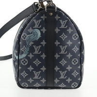 Louis Vuitton Keepall Bandouliere Bag Limited Edition Chapman Savane Monogram Canvas Navy Canvas Travel Bag Bag (Pre-Loved)