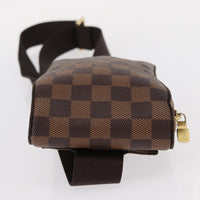 Louis Vuitton Geronimos Waist Bag Damier Brown Canvas Shoulder Bag Bag (Authentic Pre-Loved)