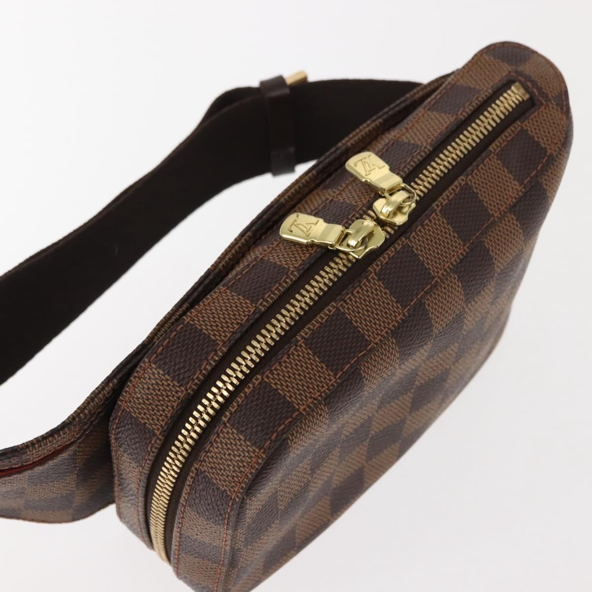 Louis Vuitton Geronimos Waist Bag Damier Brown Canvas Shoulder Bag Bag (Pre-Loved)