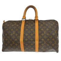 Louis Vuitton Louis Vuitton Keepall Bag Monogram Canvas Brown Canvas Travel Bag Bag (Pre-Loved)
