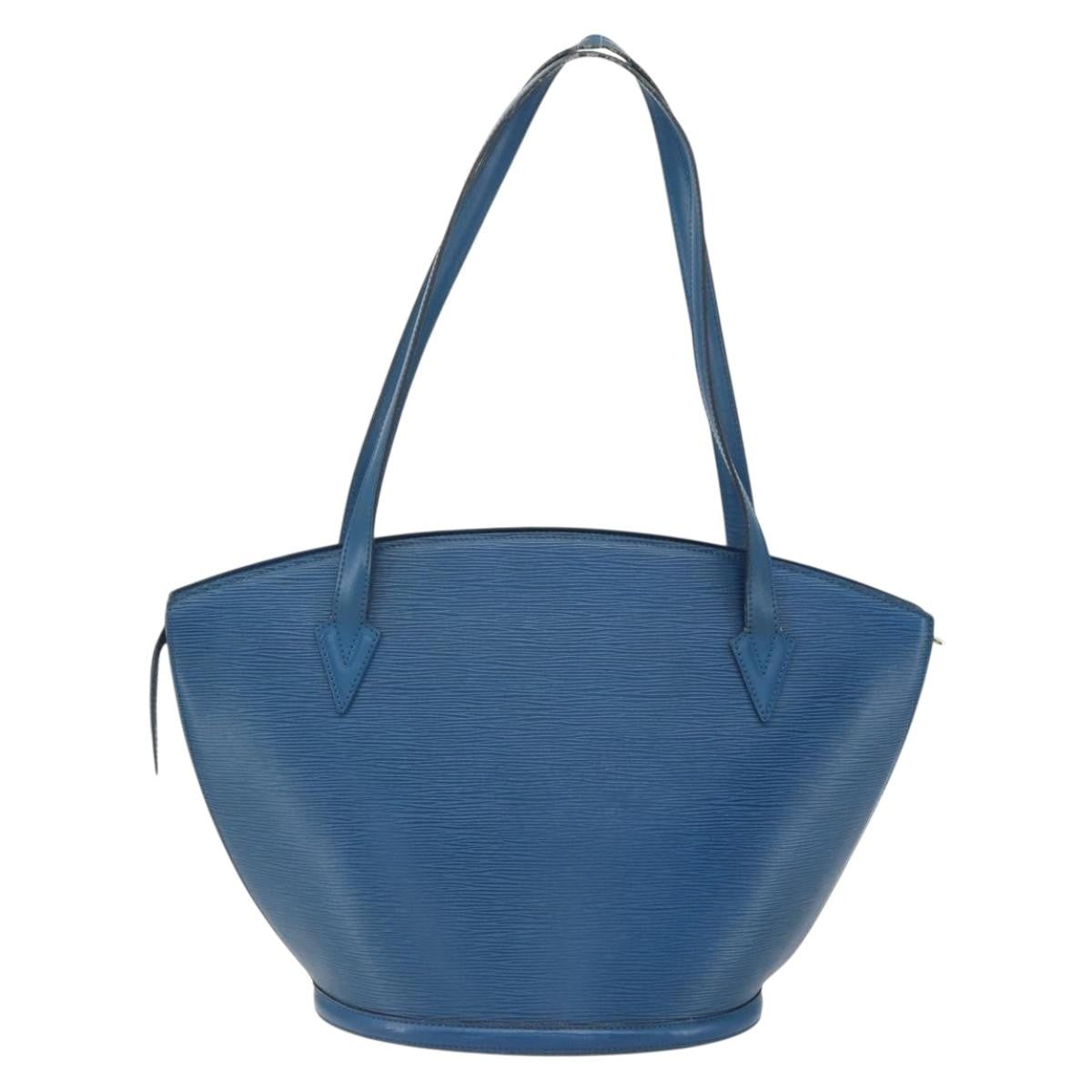 Louis Vuitton Saint Jacques Handbag Epi Leather Blue Leather Shoulder Bag Bag (Pre-Loved)