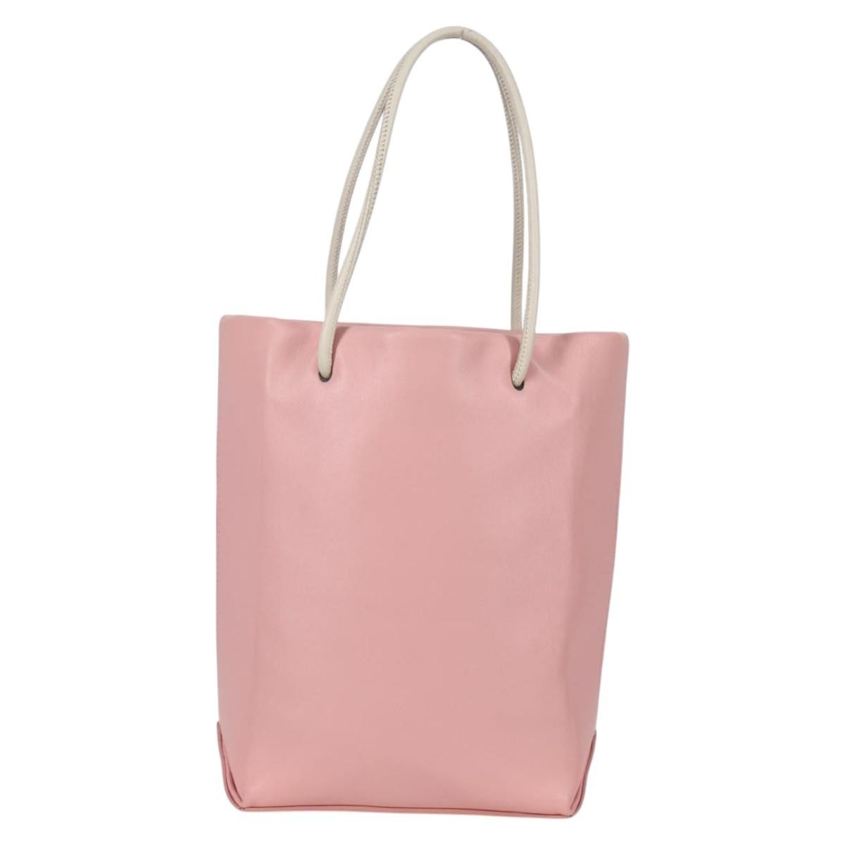 Chanel Essential Shopping Tote Leather Pink Leather Bag (Authentic Pre-Loved)