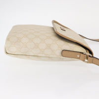 Gucci Flap Messenger Gg Coated Canvas White Pvc Shoulder Bag Bag (Pre-Loved)