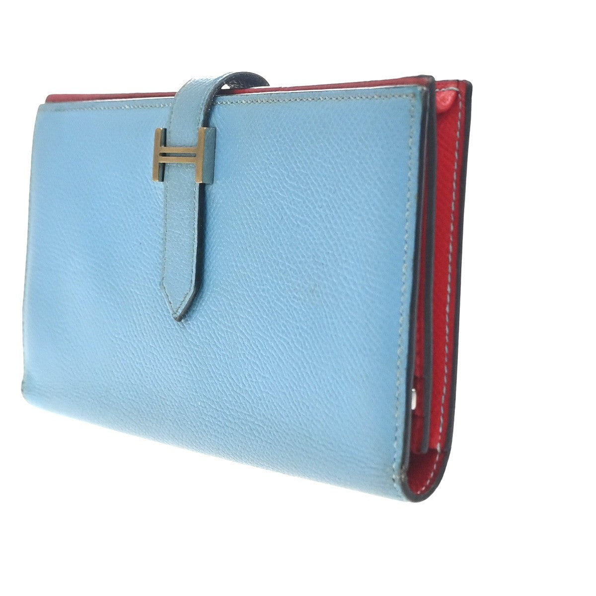 Hermes Bearn Wallet Epsom Multicolour Leather Wallets Accessory (Pre-Loved)