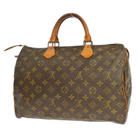 Louis Vuitton Louis Vuitton Speedy Handbag Monogram Canvas Brown Canvas Handbag (Pre-Loved)