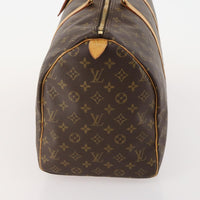Louis Vuitton Keepall Bag Monogram Canvas Brown Canvas Travel Bag Bag (Authentic Pre-Loved)