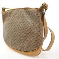 Gucci Vintage Shoulder Bag Gg Coated Canvas Brown Pvc Shoulder Bag Bag (Authentic Pre-Loved)