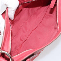 Salvatore Ferragamo Gancini Shoulder Bag Suede Pink Suede Shoulder Bag Bag (Authentic Pre-Loved)