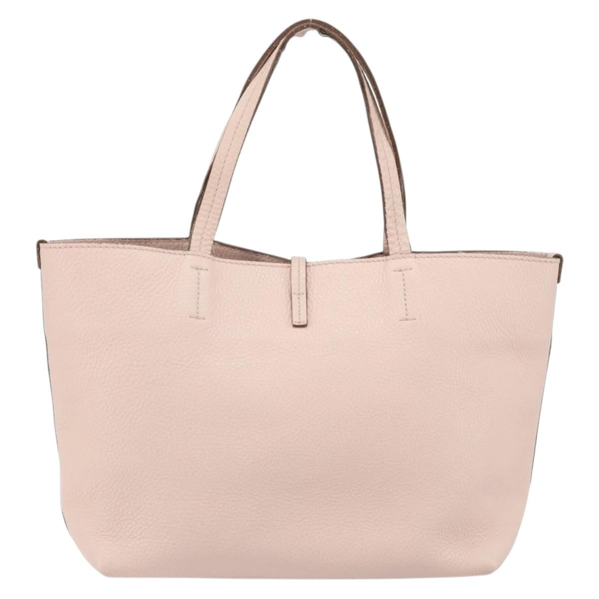 Salvatore Ferragamo Gancini Tote Leather Pink Leather Tote Bag Bag (Authentic Pre-Loved)
