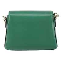 Gucci Interlocking Chain Crossbody Bag Leather Green Leather Shoulder Bag Bag (Authentic Pre-Loved)