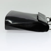 Salvatore Ferragamo Gancini Shoulder Bag Patent Leather Black Patent_Leather Shoulder Bag Bag (Authentic Pre-Loved)