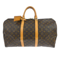 Louis Vuitton Louis Vuitton Keepall Bag Monogram Canvas Brown Canvas Travel Bag Bag (Pre-Loved)