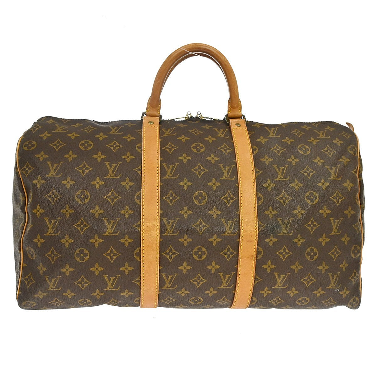 Louis Vuitton Louis Vuitton Keepall Bag Monogram Canvas Brown Canvas Travel Bag Bag (Pre-Loved)