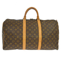 Louis Vuitton Louis Vuitton Keepall Bag Monogram Canvas Brown Canvas Travel Bag Bag (Pre-Loved)