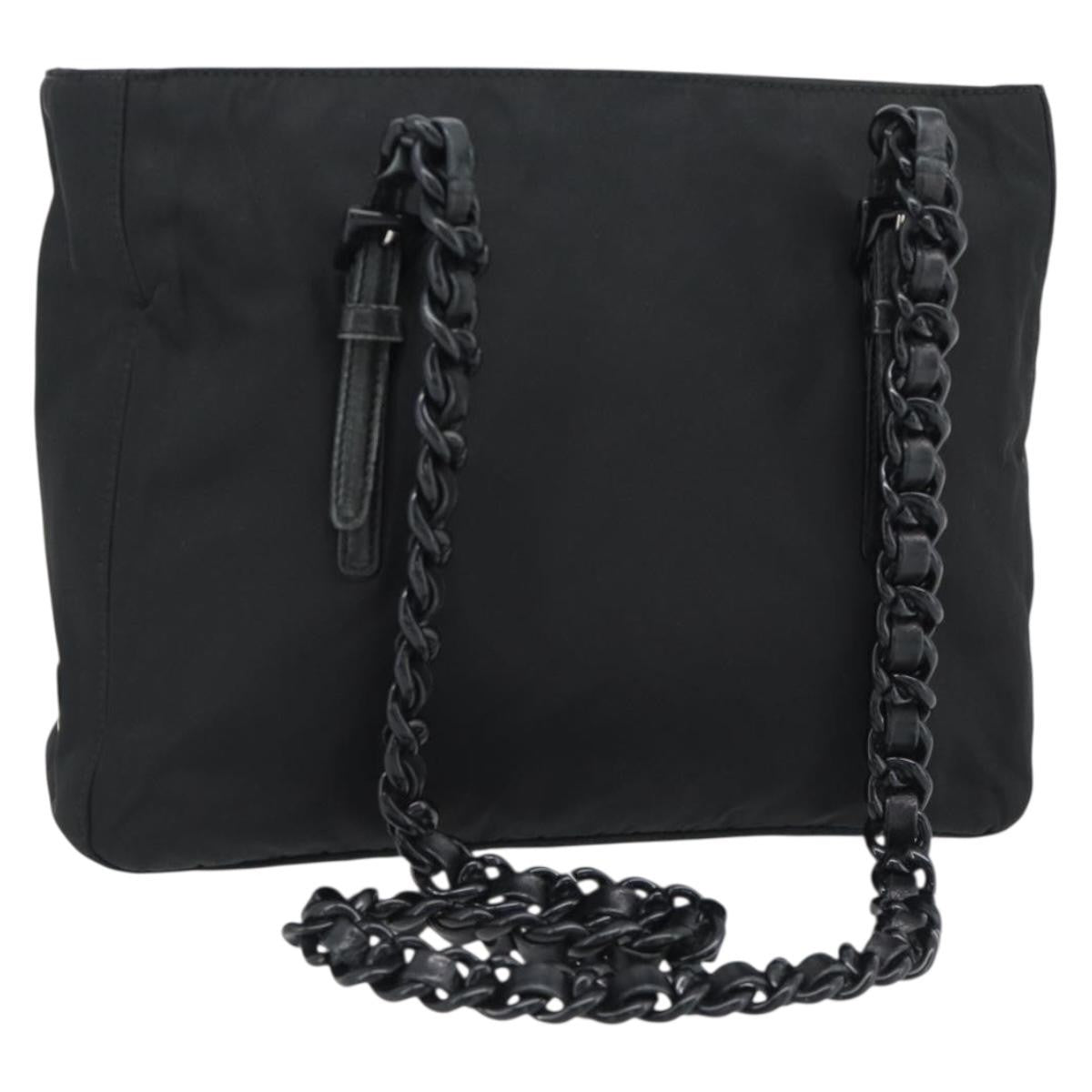 Prada Shoulder Bag Nylon Black Black Nylon Shoulder Bag Bag (Authentic Pre-Loved)