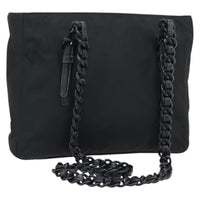 Prada Shoulder Bag Nylon Black Black Nylon Shoulder Bag Bag (Authentic Pre-Loved)