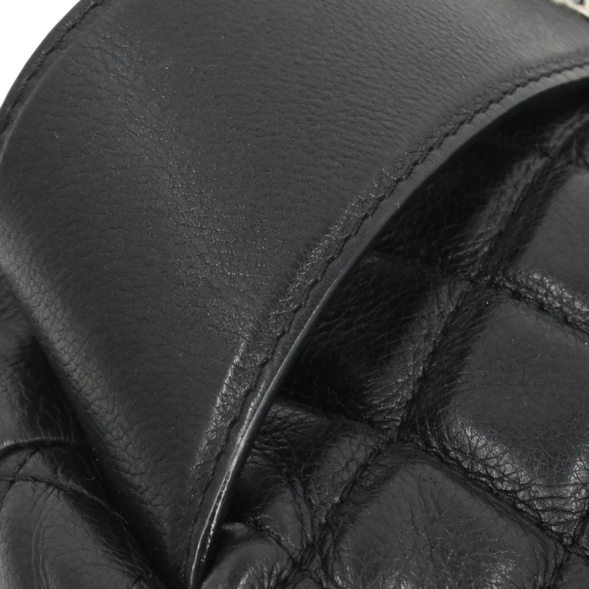 Chanel Chanel Bum Bag Leather Black Leather Handbag (Pre-Loved)