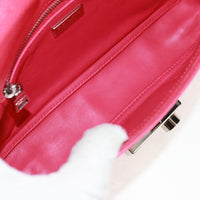 Prada Sound Chain Shoulder Bag Saffiano Leather Red Leather Shoulder Bag Bag (Authentic Pre-Loved)