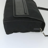 Gucci Vintage Flap Crossbody Bag Nylon Black Nylon Shoulder Bag Bag (Authentic Pre-Loved)