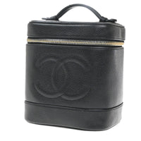 Chanel Vintage Timeless Cosmetic Case Caviar Black Leather Clutche & Pouche Bag (Authentic Pre-Loved)