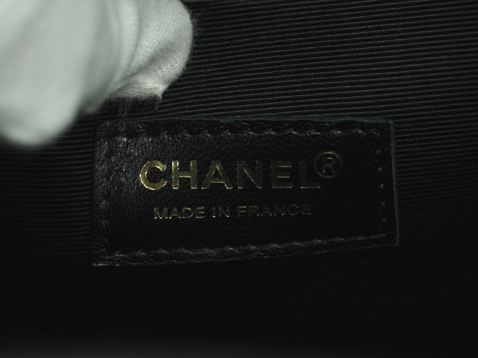 Chanel Vintage Portrait Tote Printed Leather And Quilted Patent Black Patent_Leather Tote Bag Bag (Pre-Loved)
