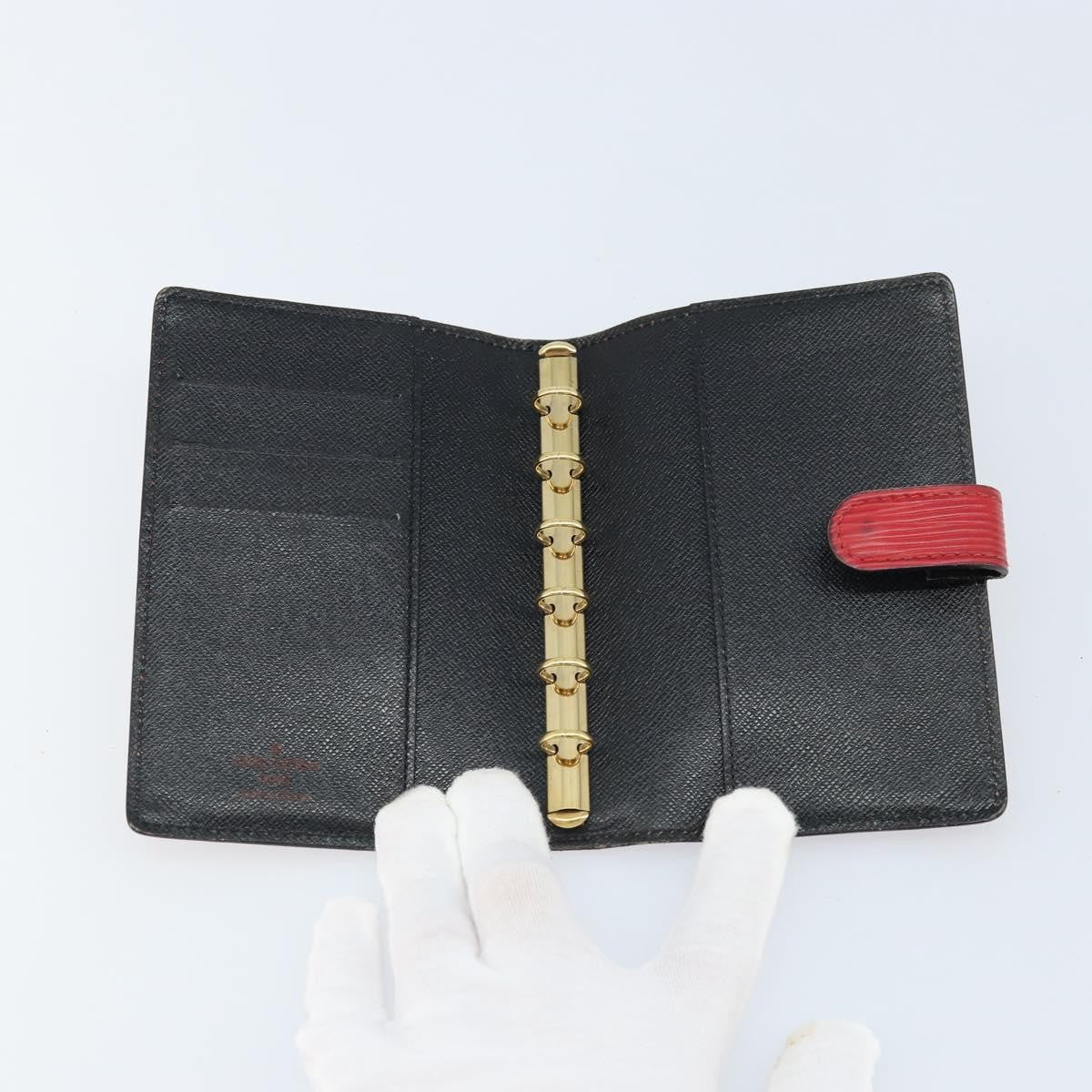 Louis Vuitton Agenda Cover Epi Leather Red Leather Wallets Accessory (Authentic Pre-Loved)
