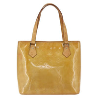 Louis Vuitton Houston Handbag Monogram Vernis Beige Patent_Leather Tote Bag Bag (Pre-Loved)
