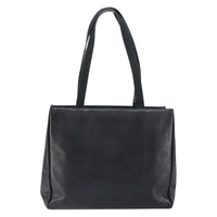 Salvatore Ferragamo Vintage Vara Bow Tote Lizard Embossed Leather Black Leather Tote Bag Bag (Authentic Pre-Loved)