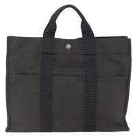 Hermes Fourre-Tout Herline Canvas Gray Canvas Tote Bag Bag (Pre-Loved)