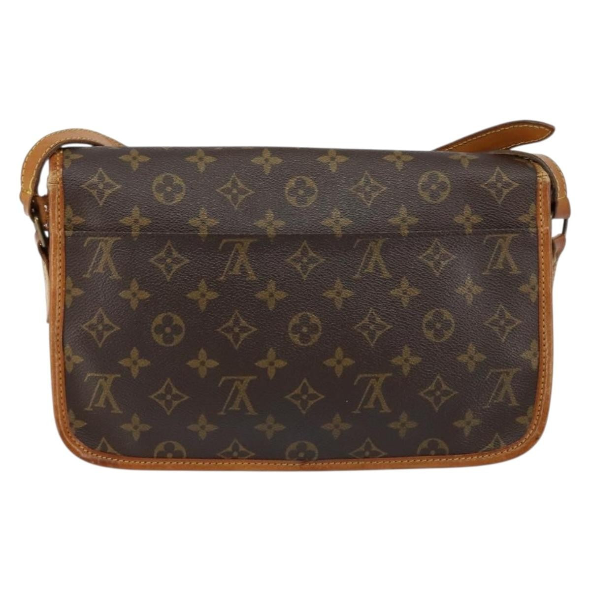 Louis Vuitton Sac Gibeciere Messenger Bag Monogram Canvas Brown Canvas Shoulder Bag Bag (Authentic Pre-Loved)