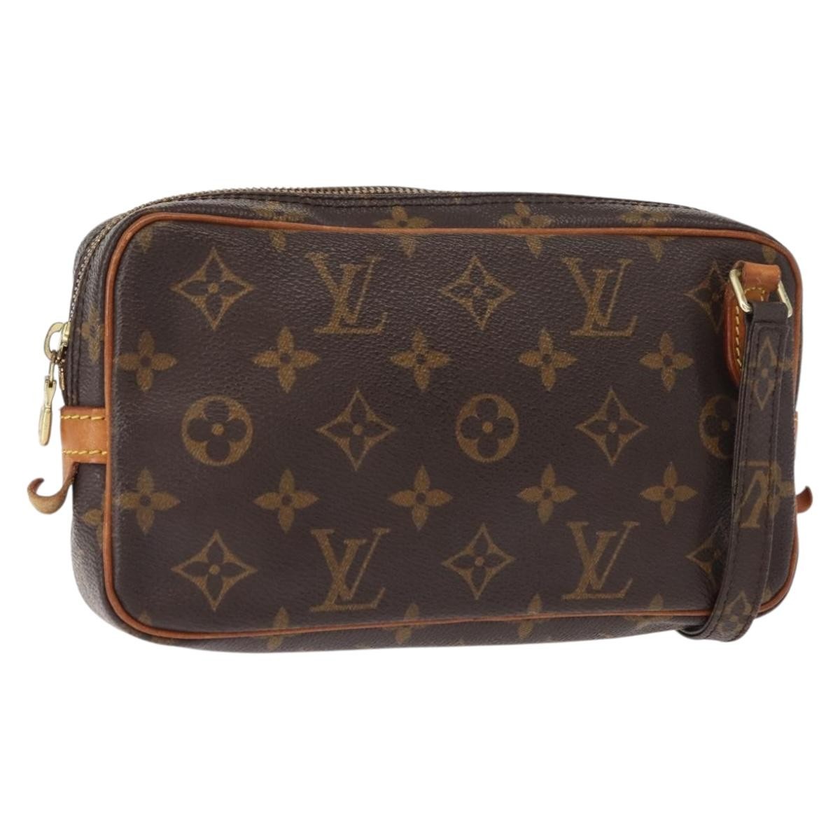 Louis Vuitton Pochette Marly Bandouliere Bag Monogram Canvas Brown Canvas Shoulder Bag Bag (Pre-Loved)