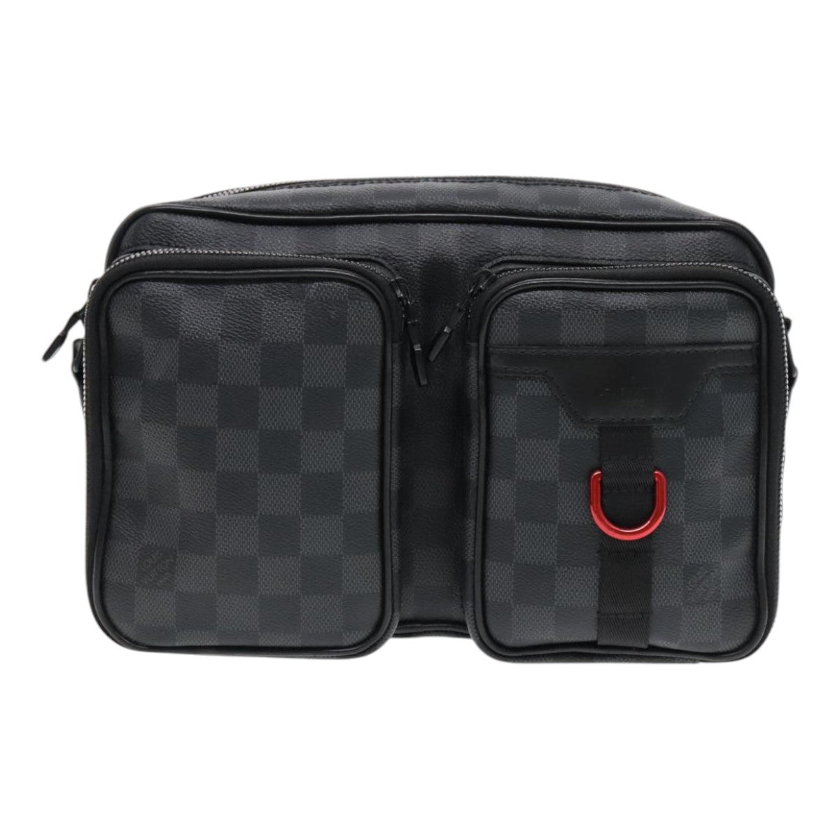 Louis Vuitton Utility Business Bag Damier Graphite Gray Canvas Shoulder Bag Bag (Authentic Pre-Loved)