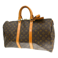 Louis Vuitton Louis Vuitton Keepall Bag Monogram Canvas Brown Canvas Travel Bag Bag (Pre-Loved)
