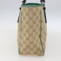 Gucci Open Tote Gg Canvas Beige Canvas Tote Bag Bag (Pre-Loved)