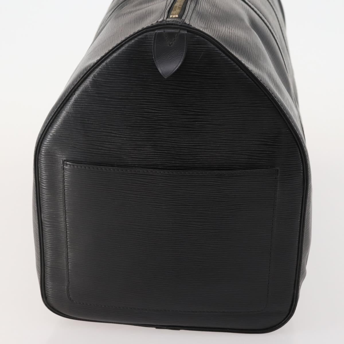 Louis Vuitton Keepall Bag Epi Leather Black Leather Travel Bag Bag (Pre-Loved)