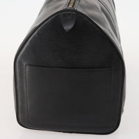 Louis Vuitton Keepall Bag Epi Leather Black Leather Travel Bag Bag (Pre-Loved)