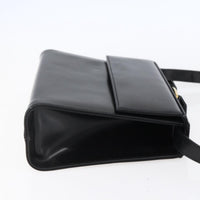 Salvatore Ferragamo Vala Shoulder Bag Leather Black Leather Shoulder Bag Bag (Authentic Pre-Loved)
