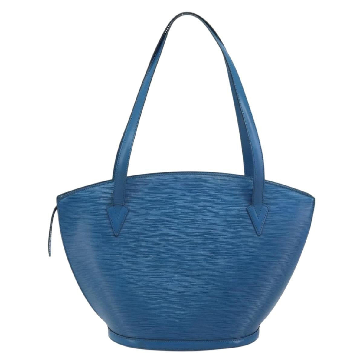 Louis Vuitton Saint Jacques Handbag Epi Leather Blue Leather Shoulder Bag Bag (Authentic Pre-Loved)