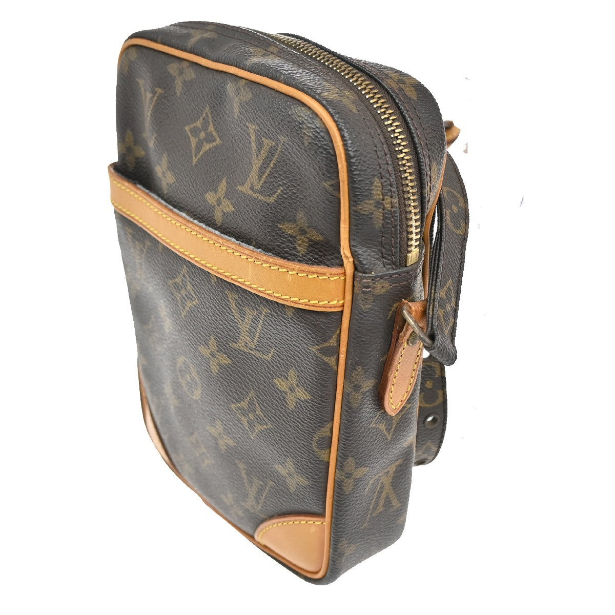 Louis Vuitton Danube Handbag Monogram Canvas Brown Canvas Shoulder Bag Bag (Authentic Pre-Loved)