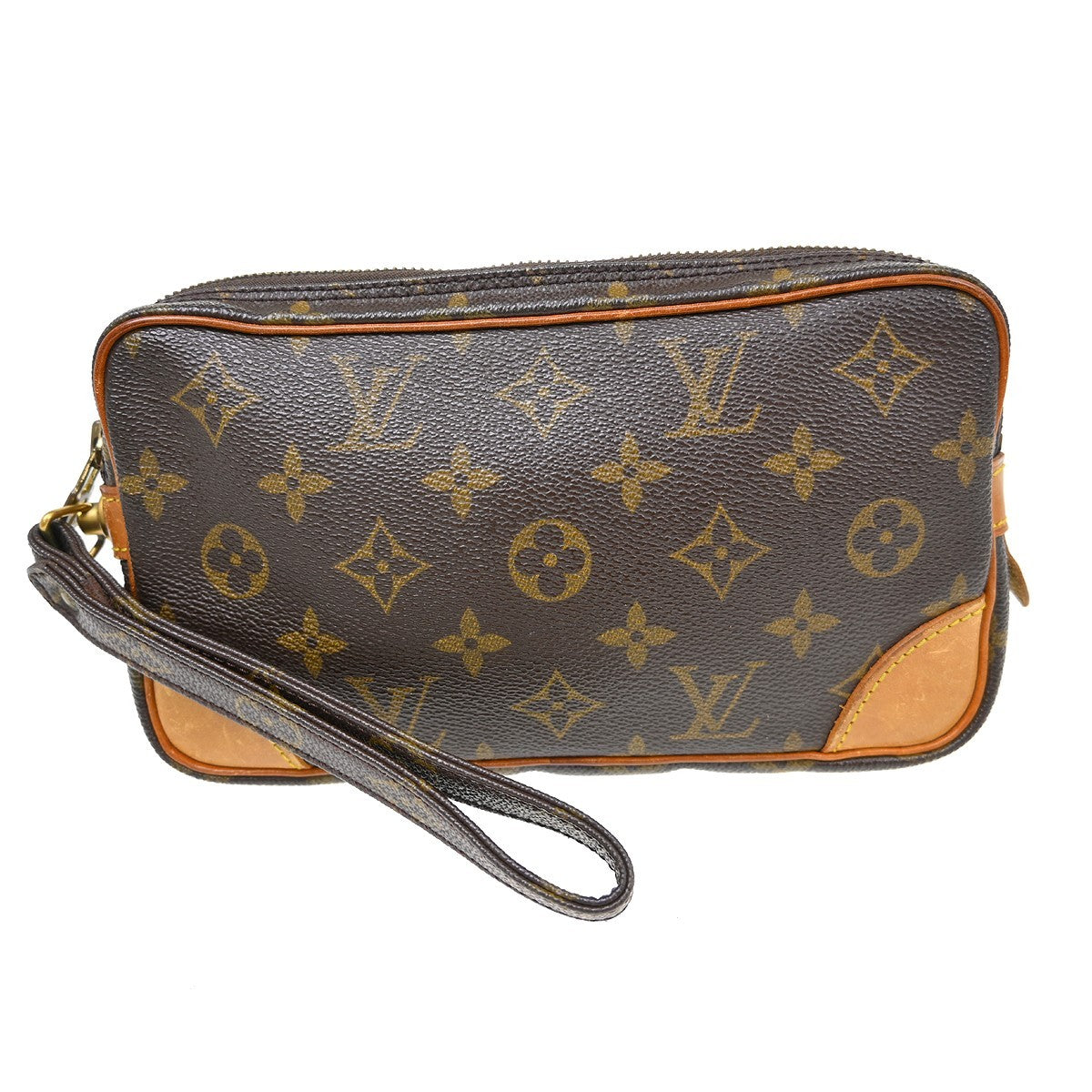Louis Vuitton Louis Vuitton Marly Dragonne Clutch Monogram Canvas Brown Canvas Clutche & Pouche Bag (Authentic Pre-Loved)