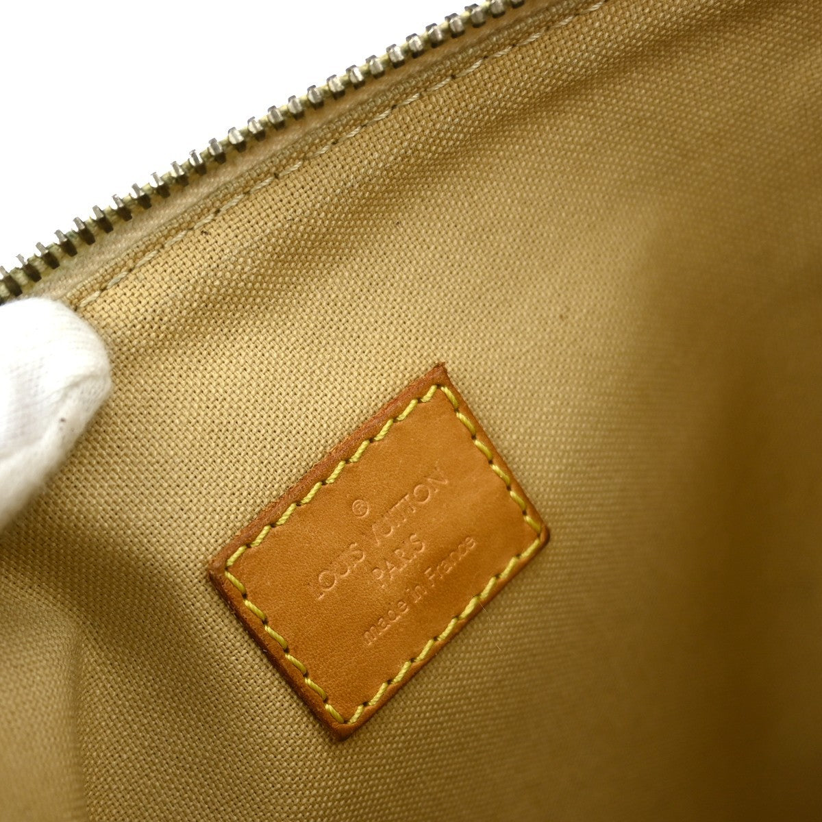 Louis Vuitton Bosphore Pochette Damier White Canvas Clutche & Pouche Bag (Pre-Loved)