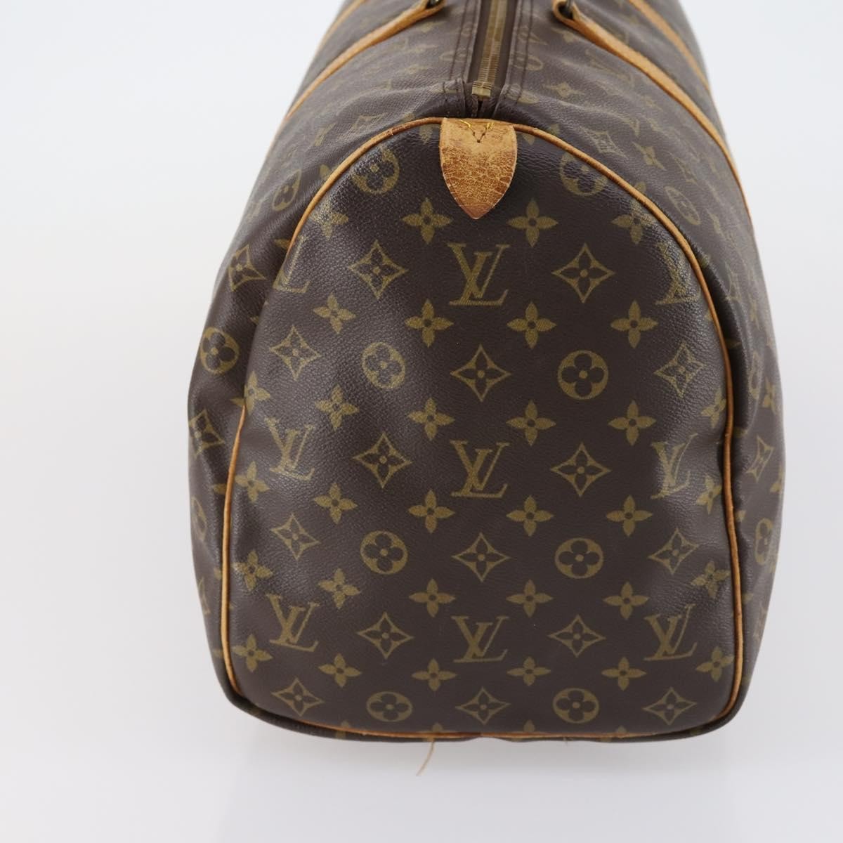 Louis Vuitton Keepall Bag Monogram Canvas Brown Canvas Travel Bag Bag (Pre-Loved)